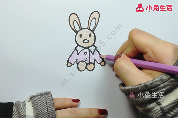 兔子玩偶的画法
