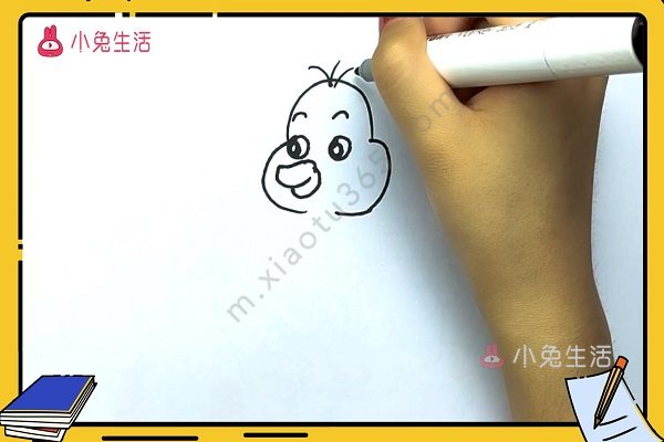 丑小鸭简笔画