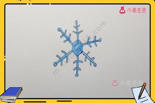 雪花简笔画