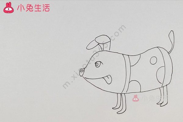 电子狗简笔画