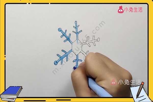 雪花简笔画