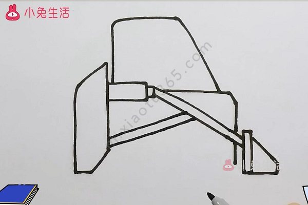 工程车简笔画