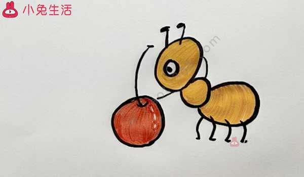 蚂蚁简笔画