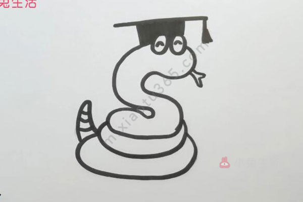 生肖蛇简笔画