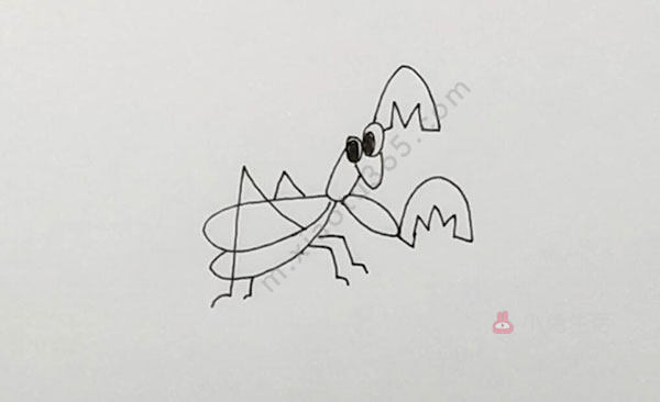 螳螂简笔画