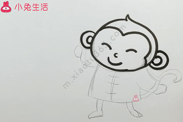 生肖猴简笔画