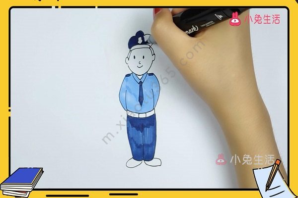 警察简笔画