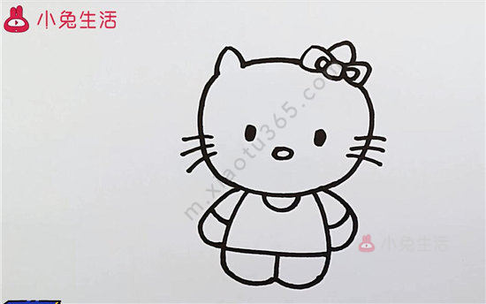 hellokitty简笔画