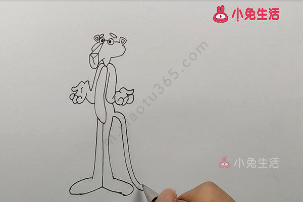 粉红豹简笔画