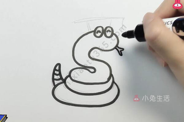 生肖蛇简笔画