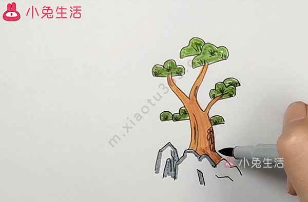 发财树简笔画