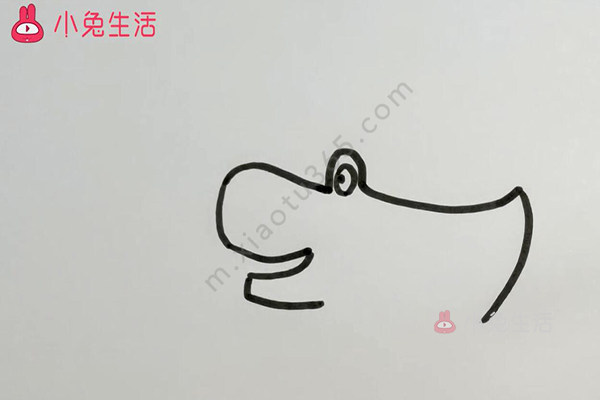 鳄鱼简笔画